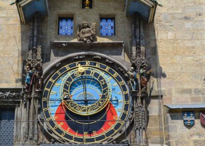 Altstädter Rathaus und Astronomische Uhr in Prag 96 Astronomische Uhr am Altstädter Rathaus in Prag