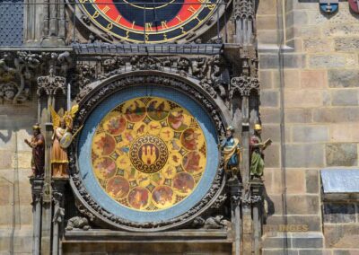 Altstädter Rathaus und Astronomische Uhr in Prag 97 Astronomische Uhr am Altstädter Rathaus in Prag