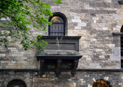 Die Jüdische Zeremonienhalle im Jüdischen Viertel in Prag