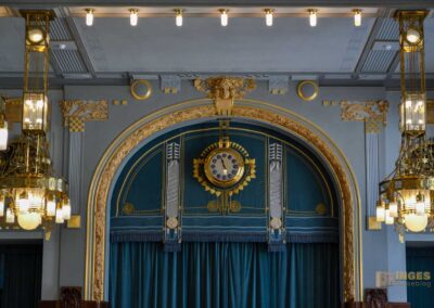 Das Gemeindehaus (Obecní dum) in der Prager Altstadt 82 der Sladovský-Saal im Prager Gemeindehaus