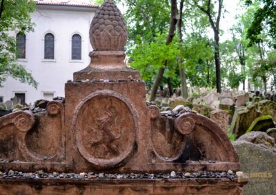 Grabmal Rabbi Löw auf dem alten jüdischen Friedhof in Prag