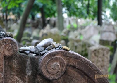 Grabmal Rabbi Löw auf dem alten jüdischen Friedhof in Prag