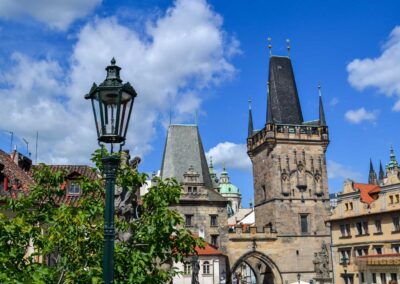Kleinseitner Brückentürme auf der Karlsbrücke in Prag