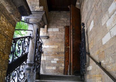 Die Jüdische Zeremonienhalle im Jüdischen Viertel in Prag