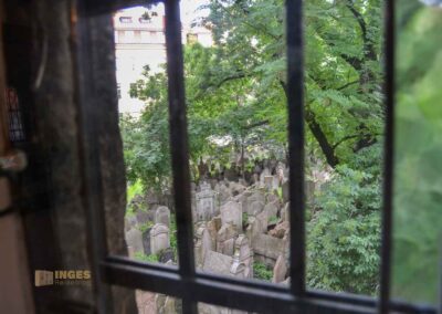 Die Jüdische Zeremonienhalle im Jüdischen Viertel in Prag