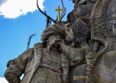 Die Heiligen Johannes v. Matha, Felix v. Valois und Iwan auf der Karlsbrücke