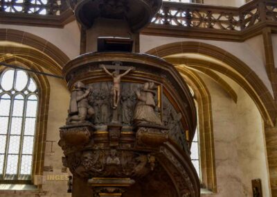 Im Dom zu Freiberg 71 Bergmannskanzel Dom St. Marien zu Freiberg