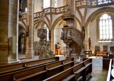 Im Dom zu Freiberg 70 Tulpenkanzel und Bergmannskanzel Dom St. Marien zu Freiberg