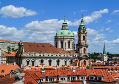 Ausblicke vom Vrtba-Garten (Vrtbovská zahrada) auf der Prager Kleinseite