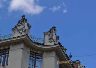 Altstädter Rathaus und Astronomische Uhr in Prag 105 Neues Rathaus Prag