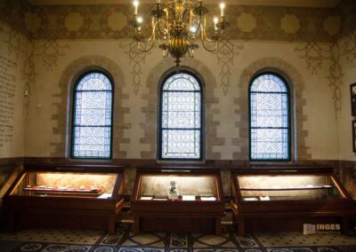 Die Jüdische Zeremonienhalle im Jüdischen Viertel in Prag