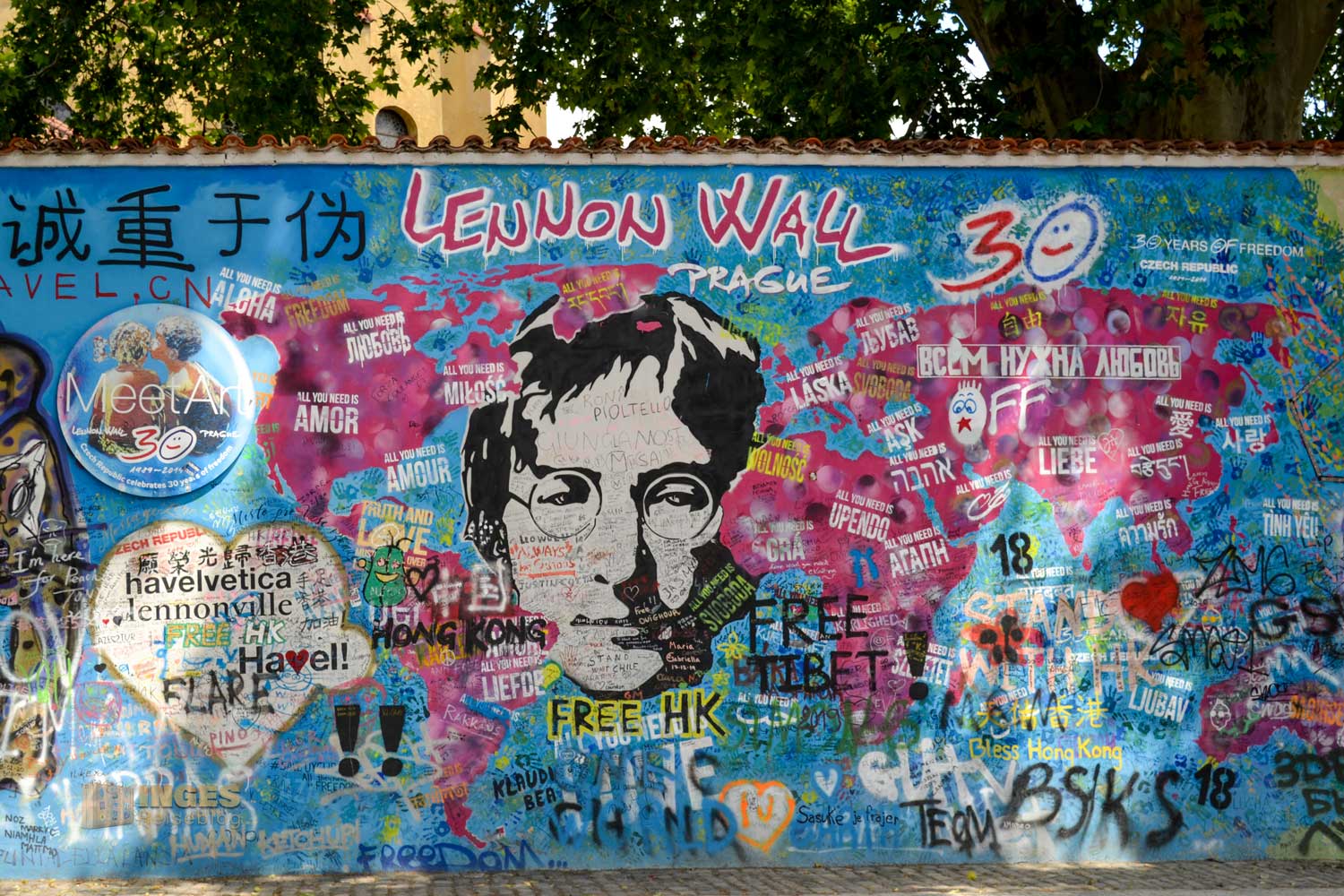 John Lennon Mauer Prager Kleinseite 0366