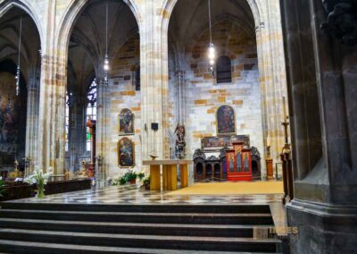 Im Veitsdom in Prag 42 Hauptaltar im Veitsdom in Prag