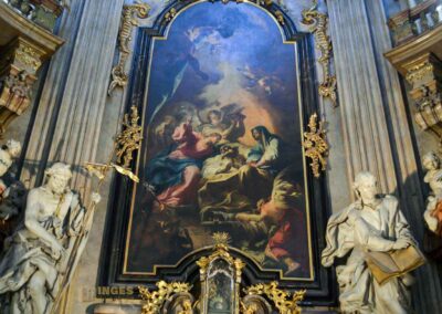 In der St.-Nikolaus-Kirche auf der Prager Kleinseite 73 Seitenaltar in der St.-Nikolaus-Kirche auf der Prager Kleinseite