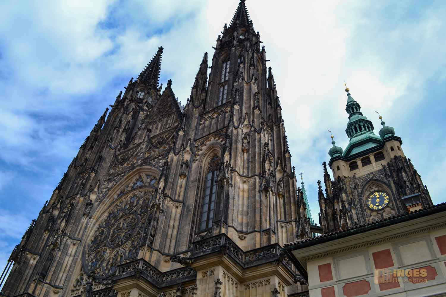 Türme des Veitsdom in Prag 0886 Türme des Veitsdom in Prag 0886