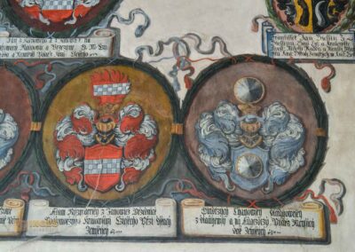 Die alten Landtafeln im Alten Königspalast auf der Prager Burg