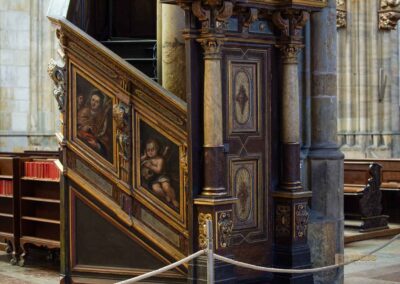 Im Veitsdom in Prag 75 Kanzel im Veitsdom in Prag