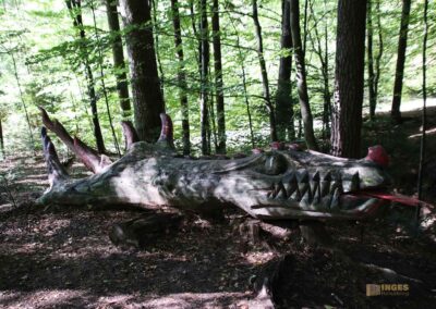 Bei den Waldgeistern am Herrenbachstausee 29 Koboldklinge am Waldlehrpfad am Herrenbachstausee