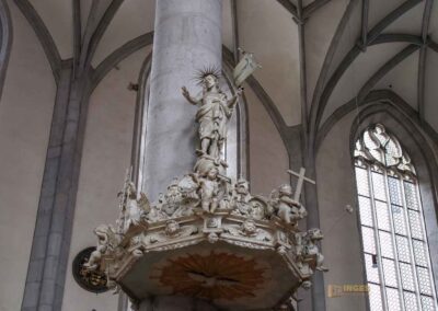 Kanzel in der Kirche St. Georg in Nördlingen