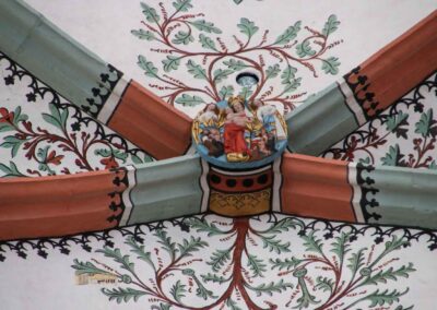 Schlusssteine im Chorraum in der St. Salvator Kirche in Nördlingen