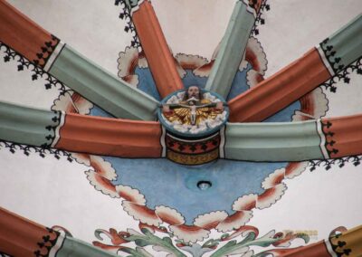 Schlusssteine im Chorraum in der St. Salvator Kirche in Nördlingen