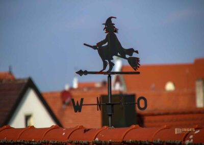 Blicke vom Stadtmauerrundgang in Nördlingen