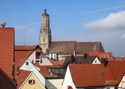 Blick auf St. Georg und den Daniel in Nördlingen