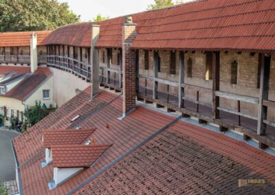 Kasarmen an der Stadtmauer in Nördlingen
