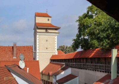 Kasarmen und Reimlinger Tor an der Stadtmauer in Nördlingen