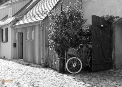 Kasarmen an der Stadtmauer in Nördlingen