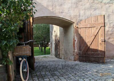 An der Stadtmauer in Nördlingen