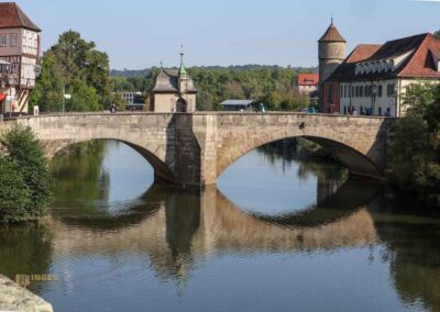 Schwäbisch Hall - In der Katharinenvorstadt unterwegs 8 Henkersbrücke Schwäbisch Hall