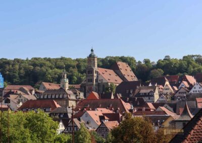 Schwäbisch Hall - In der Katharinenvorstadt unterwegs 35 Blick auf Altstadt Schwäbisch Hall
