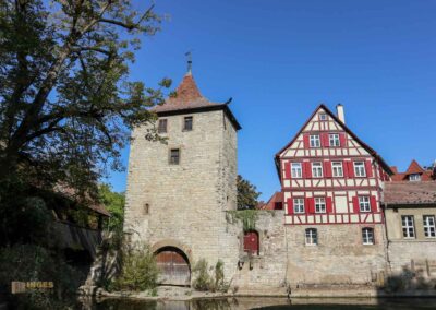 der Sulverturm mit dem Sulversteg Schwäbisch Hall