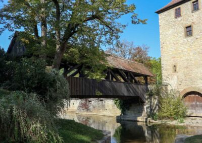 der Sulverturm mit dem Sulversteg Schwäbisch Hall