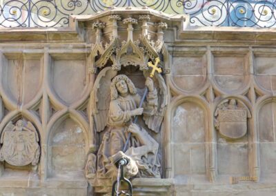 Markt- und Fischbrunnen auf dem Marktplatz Schwäbisch Hall