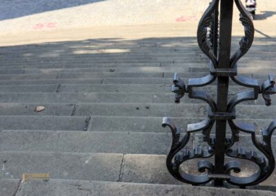 Freitreppe vor St. Michael in Schwäbisch Hall