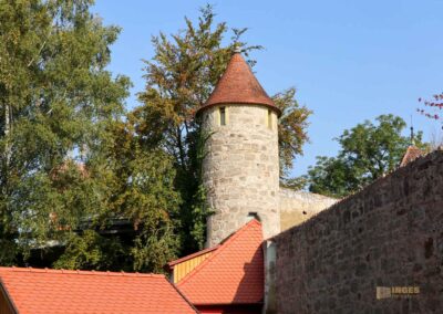 Ein Bummel durch Dinkelsbühl 102 Dreigangsturm in Dinkelsbühl