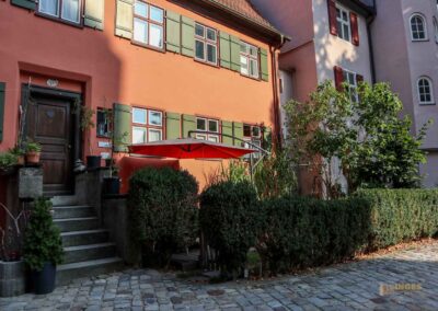 Kirchhöflein beim Münster St. Georg in Dinkelsbühl