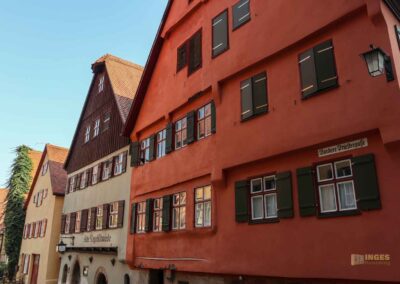 Kirchhöflein beim Münster St. Georg in Dinkelsbühl
