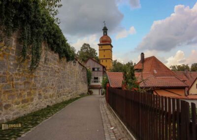 Ein Bummel durch Dinkelsbühl 84 Oberer Mauerweg in Dinkelsbühl