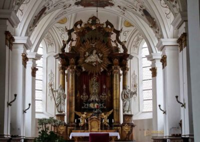 Silberaltar mit Madonna Marienkirche in Ellwangen