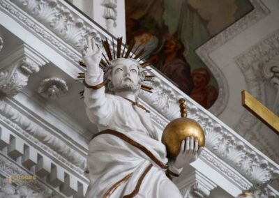 In der Wallfahrtskirche Schönenberg bei Ellwangen 35 Kanzel in der Wallfahrtskirche Schönenberg bei Ellwangen
