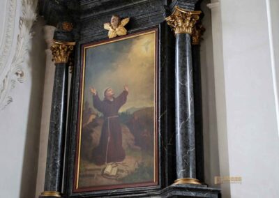 In der Wallfahrtskirche Schönenberg bei Ellwangen 61 Franziskusaltar in der Wallfahrtskirche Schönenberg bei Ellwangen