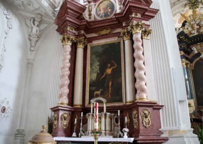 In der Wallfahrtskirche Schönenberg bei Ellwangen 62 Johannesaltar in der Wallfahrtskirche Schönenberg bei Ellwangen
