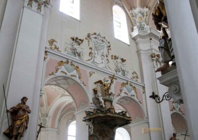 Kanzel in der Basilika St. Vitus in Ellwangen