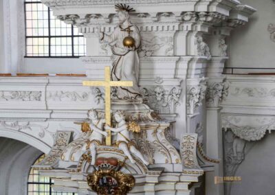 In der Wallfahrtskirche Schönenberg bei Ellwangen 34 Kanzel in der Wallfahrtskirche Schönenberg bei Ellwangen