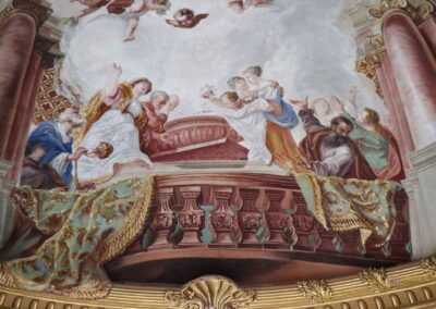 Deckengemälde in der Evangelischen Stadtkirche in Ellwangen