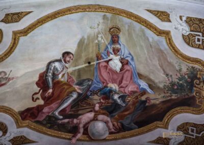 Deckengemälde in der Evangelischen Stadtkirche in Ellwangen