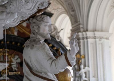 In der Wallfahrtskirche Schönenberg bei Ellwangen 37 Kanzel in der Wallfahrtskirche Schönenberg bei Ellwangen